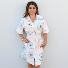 Load image into Gallery viewer, &quot;Adele&quot; Dress in Honeycomb Bee Print - Palm Cove