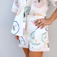 Load image into Gallery viewer, "Tilly" Shorts in Honeycomb Bee Print - Palm Cove