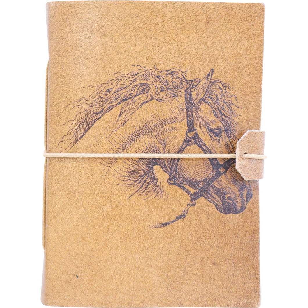 Horse Head Leather Notebook