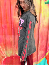 Load image into Gallery viewer, 'Howdy' Black Acid Wash Long Sleeve Tee - By Frankie
