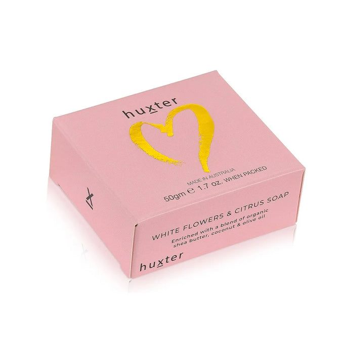 Pastel Pink + Foil Heart Mini Boxed Guest Soap