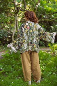 'I Dream in Flowers' Cropped Kimono - Market of Stars