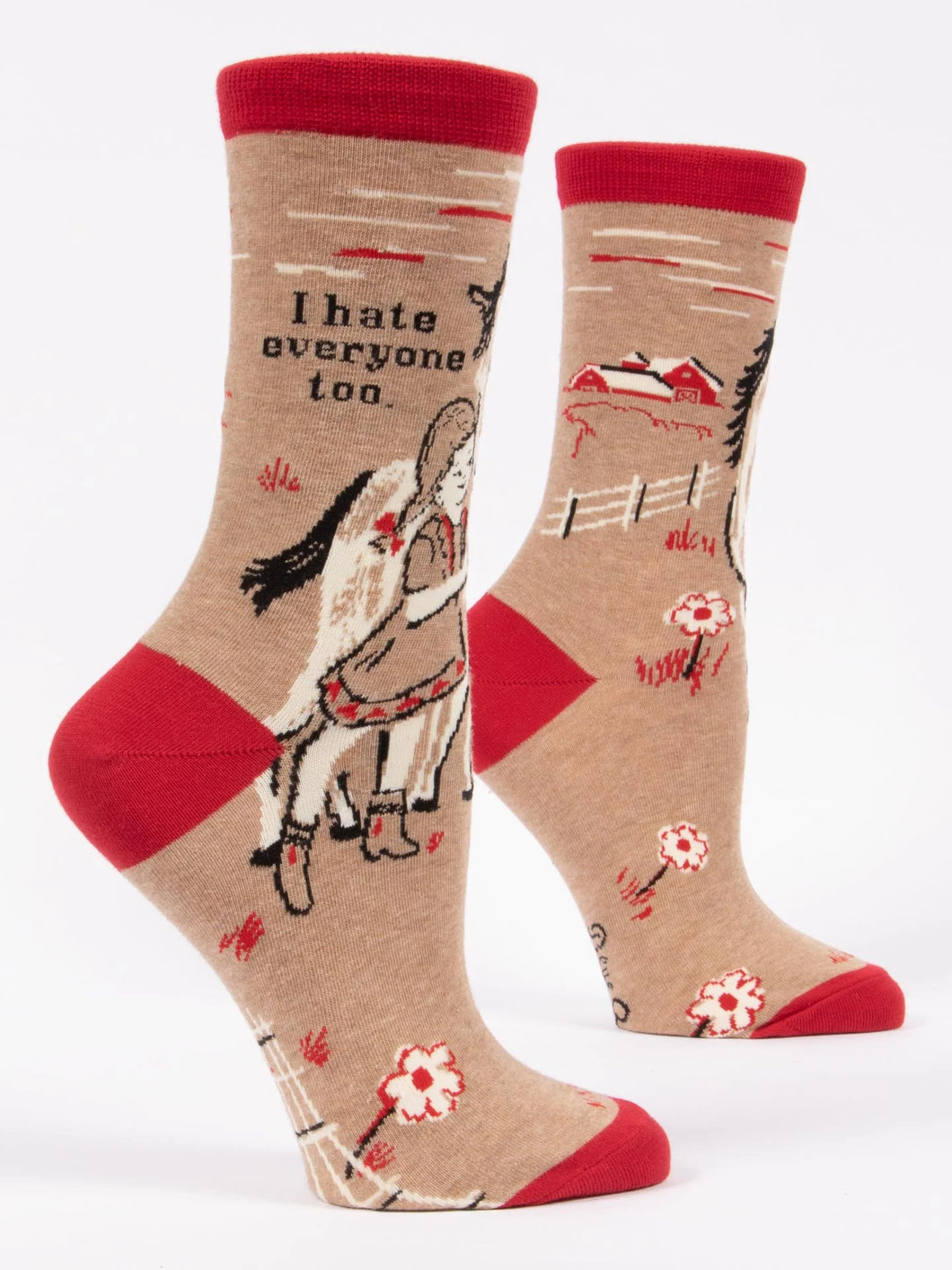 'I Hate Everyone Too' Women's Socks