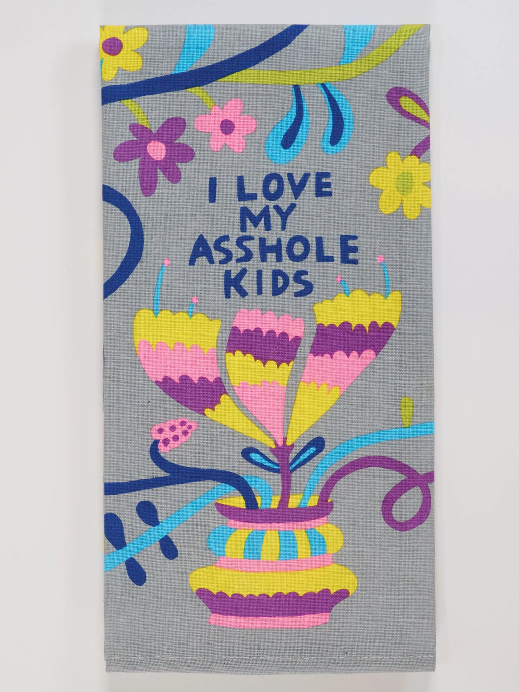'Love My Asshole Kids' Tea Towel