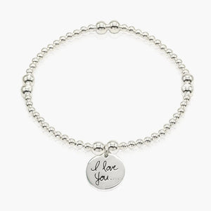 I Love You Silver Bracelet