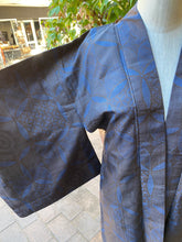 Load image into Gallery viewer, Blue &#39;Flower of Life&#39; Authentic Japanese Kimono