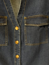 Load image into Gallery viewer, Dark Denim Shirt dress - By Frankie