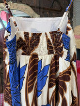 Load image into Gallery viewer, Chocolate/Blue Palm Maxi dress - By Frankie