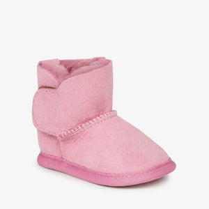 Orchid Pink Platinum Sheepskin Baby Bootie - EMU Australia