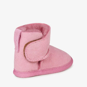 Orchid Pink Platinum Sheepskin Baby Bootie - EMU Australia