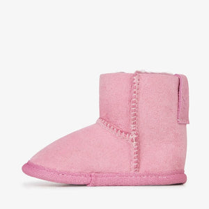 Orchid Pink Platinum Sheepskin Baby Bootie - EMU Australia