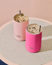 Load image into Gallery viewer, Neon Pink Iced Coffee Cup with Straw 15oz/425ml - Frank Green