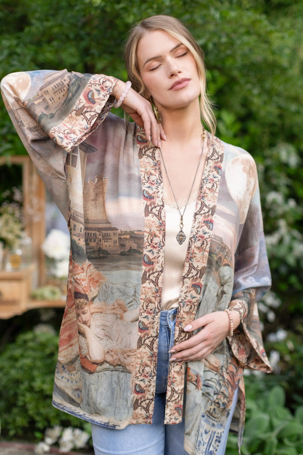 'Imaginarium' Matinée Duster Kimono Robe - Market of Stars