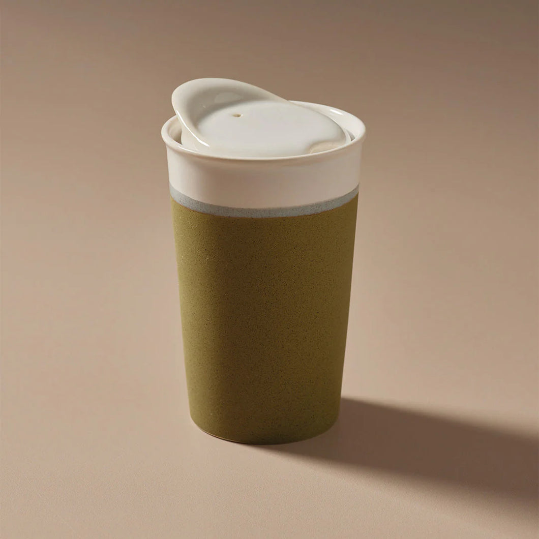 Sprout Green Ceramic Keep Cup