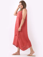 Load image into Gallery viewer, Sugar Poppy 100% Linen Slouchy Dress