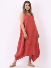 Load image into Gallery viewer, Sugar Poppy 100% Linen Slouchy Dress