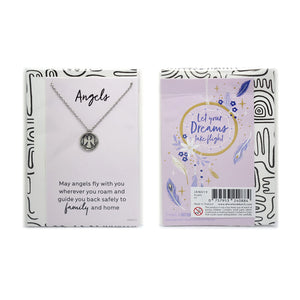 'May Angels Fly...' Jewellery Card
