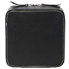 Load image into Gallery viewer, Jewellery Box Black &amp; White Tooled Cowhide