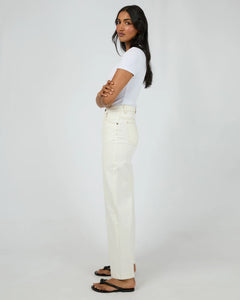 Jacqui Wide Leg Jean in Vintage White - All About Eve