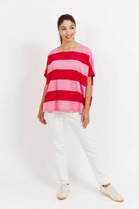 Garnet Jardin Stripe T-Shirt OSFA