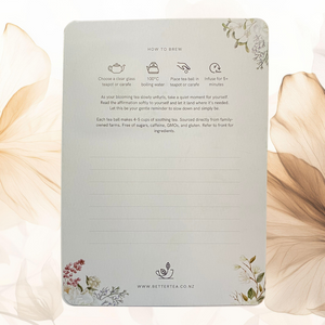 Jasmine Flowers Blooming Tea Affirmation Gift Card - Better Tea Co.