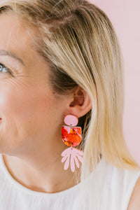 'Jayne' Magical Mop Tops Print Dangle Earrings