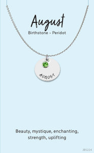 Birthstone Jewellery Card - Assorted