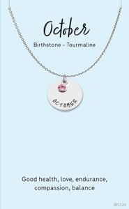 Birthstone Jewellery Card - Assorted