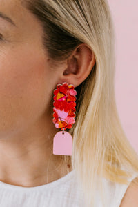 'Jossie' Magical Mop Tops Print Dangle Earrings
