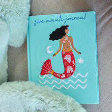 Load image into Gallery viewer, Five Minute A5 Journal with Embroidered Mermaid
