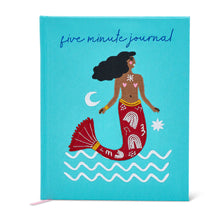 Load image into Gallery viewer, Five Minute A5 Journal with Embroidered Mermaid