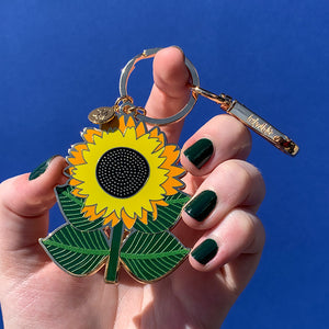 Sunshine & Smiles Enamel Keyring - Erstwilder x Jocelyn Proust