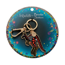 Load image into Gallery viewer, Matjumpa Ritjinguthinha (Kangaroo) Enamel Key Ring - Erstwilder x Brooke Sutton