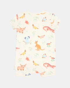 Kakadu Dawn Short Sleeve Banjo Onesie