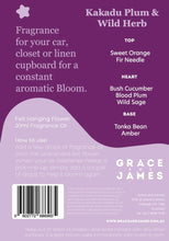 Load image into Gallery viewer, Kakadu Plum &amp; Wild Herb Felt Air Freshener