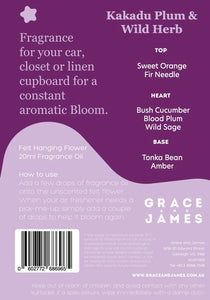 Kakadu Plum & Wild Herb Felt Air Freshener