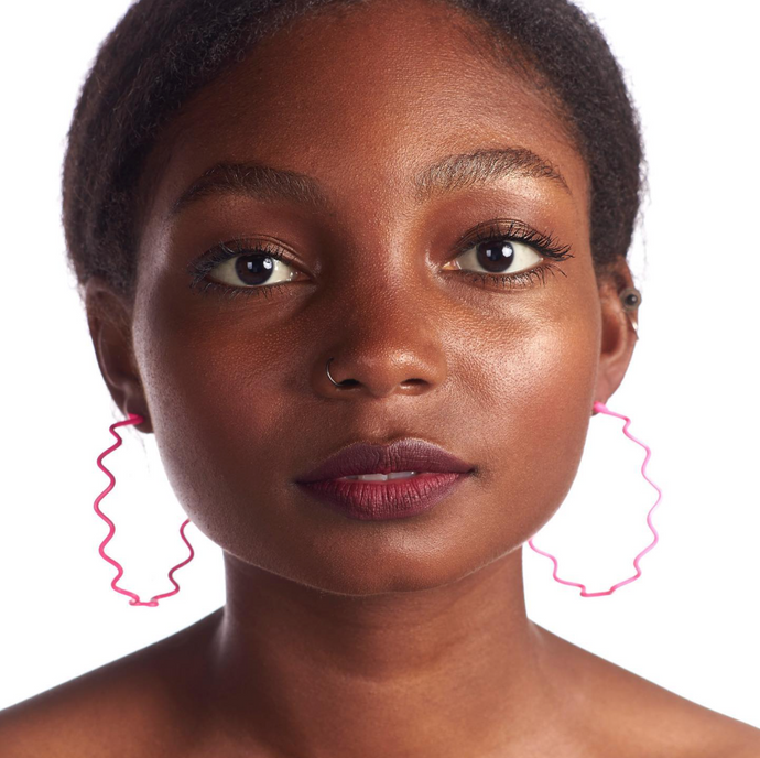 Remi Zig Zag Hoop Earrings by Kate Sale - Assorted Colours