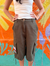 Load image into Gallery viewer, Khaki Cargo Utility Capris - By Frankie