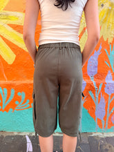 Load image into Gallery viewer, Khaki Cargo Utility Capris - By Frankie