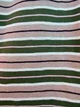 Load image into Gallery viewer, Khaki/Beige Stripe Long Sleeve Top &amp; Short Set - By Frankie