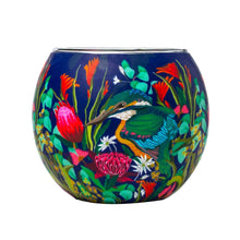 Load image into Gallery viewer, Kingfisher Glass Tealight Candle Holder