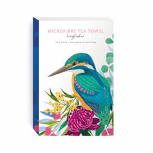 Load image into Gallery viewer, Kingfisher Microfibre Tea Towel