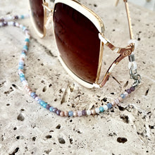 Load image into Gallery viewer, Turquoise Crystal Mix Kristy Sunglass Chain