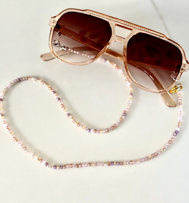 Pink Crystal Mix Kristy Sunglass Chain