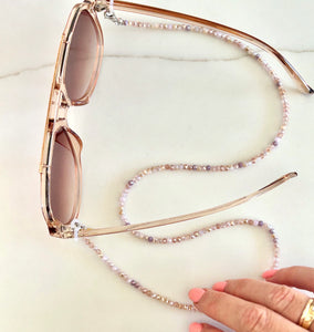 Pink Crystal Mix Kristy Sunglass Chain
