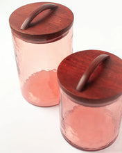 Load image into Gallery viewer, Blush Large Canister - Handblown Recycled Glass