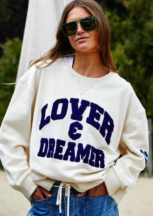 Cream Lover & Dreamer Sweat - Hammill & Co