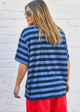 Load image into Gallery viewer, LOVE 1976 Navy Stripe Tee - Hammill &amp; Co