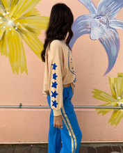 Load image into Gallery viewer, La Sirena Beige L/S Top &amp; Blue Pant Set - By Frankie