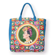 Load image into Gallery viewer, Grand Canvas Bag - Frida Kahlo &#39;Viva La Vida&#39;